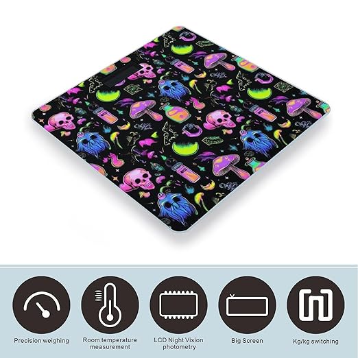 Energy Saving Scale Bathroom Weighing Scale Smart Scale for Body Weight Digital Gothic Magic Witch Witchy