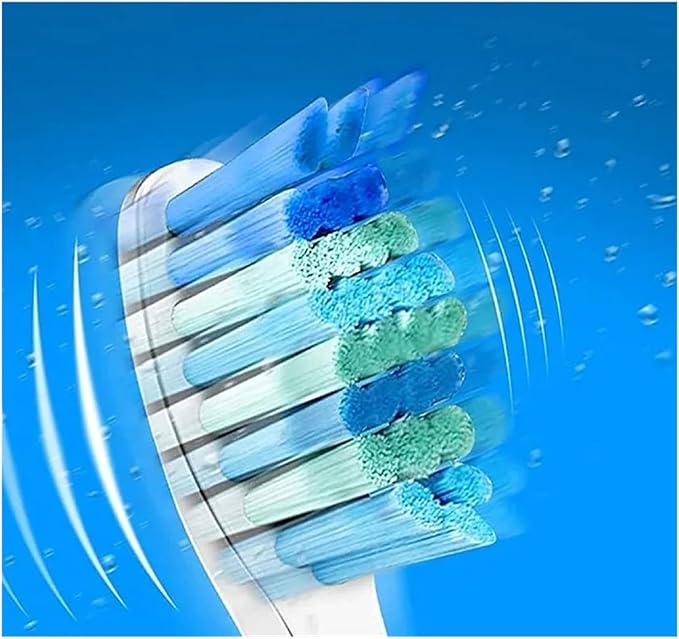 10 Pcs Toothbrush Head Compatible for FW-507/508/515/551/917/959/2011/D1/D3/D7(White)