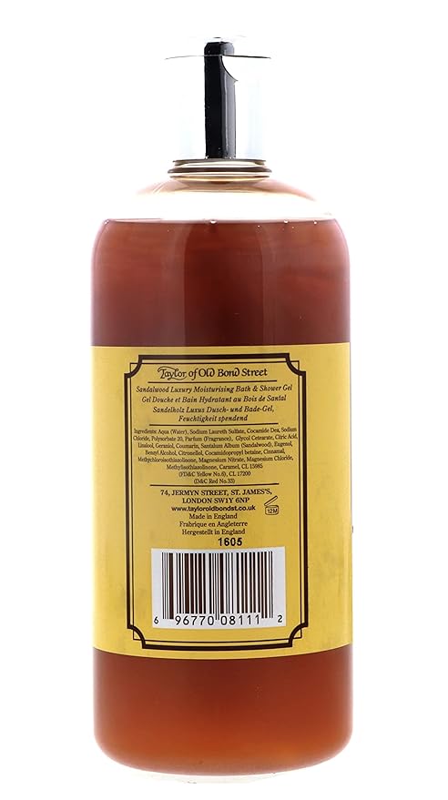 Taylor of Old Bond Street Sandalwood Moisturizing Bath and Shower Gel 500 ml