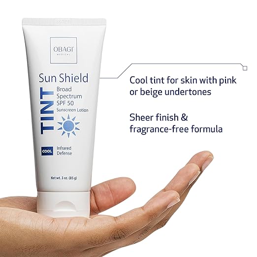 Obagi Sun Shield Tinted Sunscreen – Broad Spectrum SPF 50 Protection from the Sun