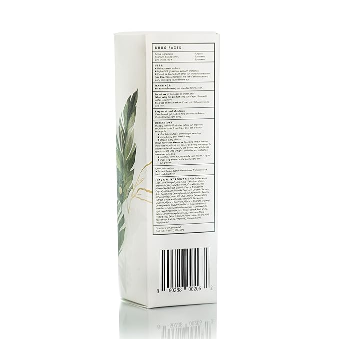 Dermaka Lightly Tinted Mineral Sunscreen SPF 42 – Anti-Aging Face Moisturizer with Zinc Oxide &amp Aloe Vera – Water Resistant Non-Greasy &amp Reef Safe for Sensitive Skin – 3.4 oz