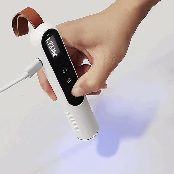 Portable 308nm Light Therapy LCD Display LED Therapy Light Timer Control for Home Use 2.25cm2 (Non-Rechargable)