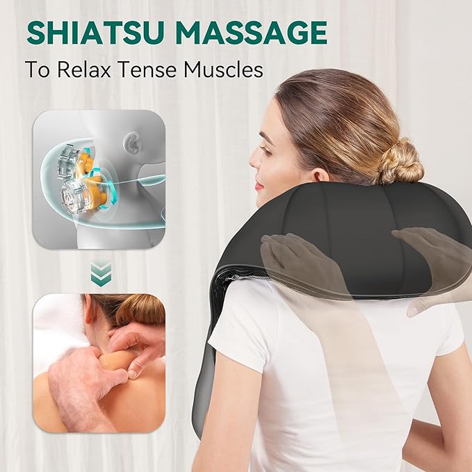 Snailax Cordless Neck Massager and Hand Massager