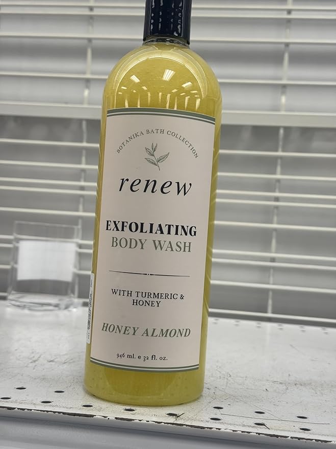 Renew Exfoliating Body Wash with Turmeric and Honey Almond 32 fl oz