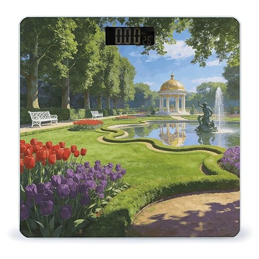 Jardin Du Roy Smart Scale for Body Weight Digital Bathroom Scale Toughened Glass Weight Scale with Large LCD Backlight Display High Precision Scales Weighing Machine