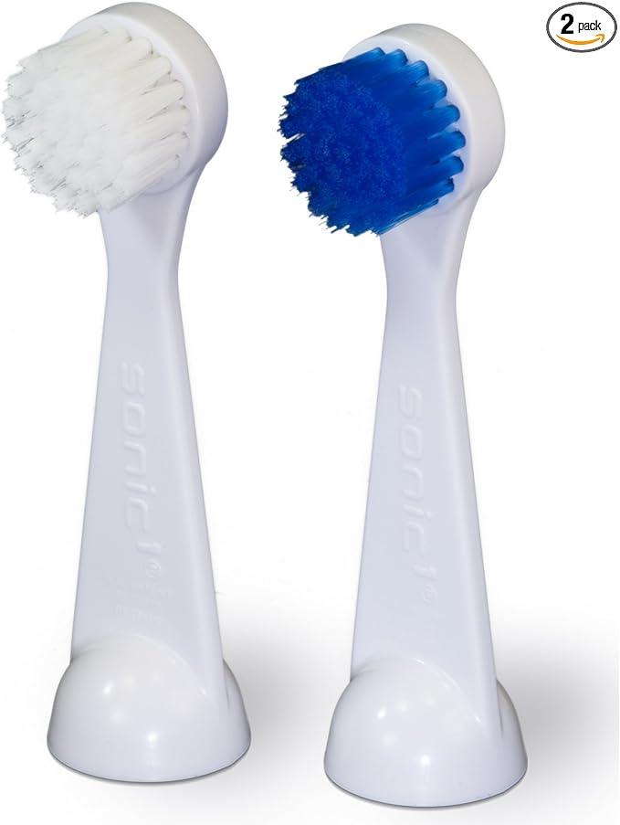 Cybersonic3 - Deluxe Large Replacement Brush Heads 2 Pack Compatible With All Cybersonic Electric Toothbrushes