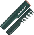 FRCOLOR USB Powered Electric Heating Hair Straightener Comb Small Portable Brush for Quick Frizz Smooth Styling Safe Close-Scalp Use Travel Home Business