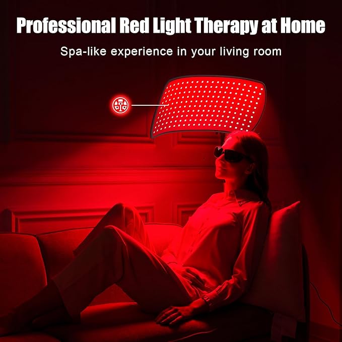 Red Light Therapy for Body 600 Lamp Beads 10 in 1 Red Light Therapy Lamp Convertible to Wearable Belt 660nm 850nm Infrared Light Therapy for Body Face Portable Redlight Therapy Device for Home Use
