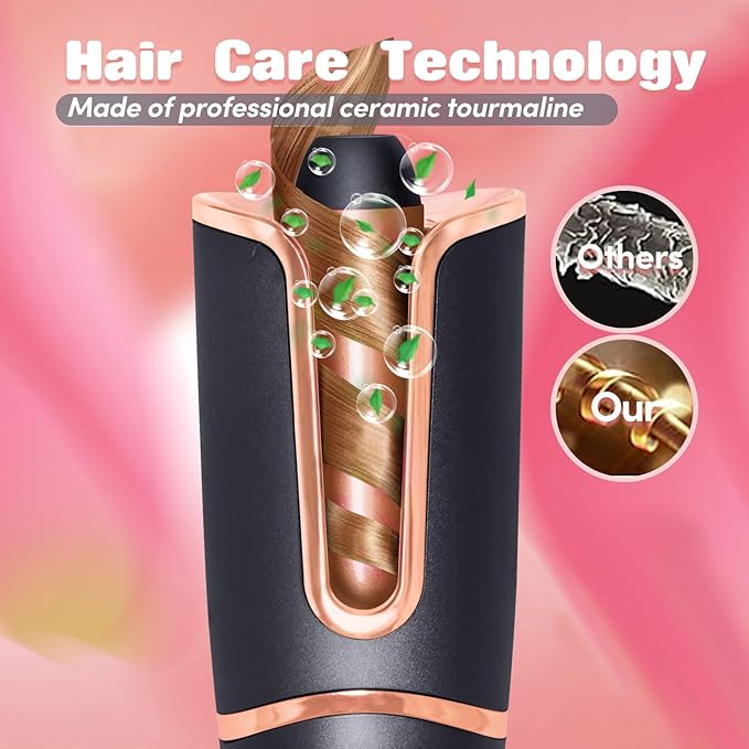 Auto Hair Curling Iron Ceramic Rotating Air Curler Air Spin Wand Styler Curl Machine Magic Hair Curler Automatic Hair Curler