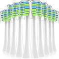 10PCS Replacement Toothbrush Heads Compatible for 7am2m AM101/AM105 Sonic Electric Toothbrush Vacuum Soft Bristle Nozzles(10PCS White)