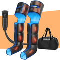 Leg Air Massager with Heat &amp Compression Calf Thigh Foot Massager for Circulation Relaxation Pain Relief - 6 Modes 3 Intensity Levels 3 Heat Levels