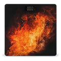 Roaring Flame Scale for Body Weight High Precision Digital Weight Scales with LCD Display Anti-Slip Sturdy Slim Tempered Glass Bathroom Scale for Home Use