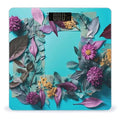 Frame of Flowers and Leaves Scale for Body Weight Anti-Slip Tempered Glass Digital Bathroom Scales Clear LCD Display Weighing Scale Safe Rounded Corners Smart Scales