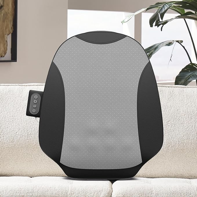 Lower Back Massager with Heat Comfortable Ergonomic Breathable Electric Deep Tissue for Home Car Gifts for Men Women Mom Dad