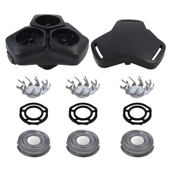 SH91/52 Black Complete Replacement Shaver Head For Philip Norelc Series 5000 S5531 S5532 S5533 S5535 S5536 S5587 S5588 S5799