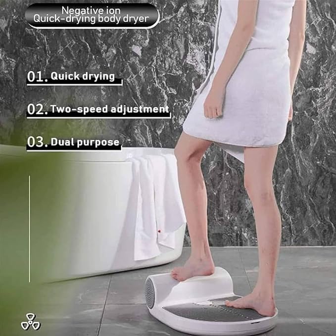NYMFEA Body Dryer Body Dryer After ShowerNegative Ions Body Heater Blow Dryer Body Hair Dryer with Gravity Sensor Natural Warm Air Wind and Cool WindNoscale