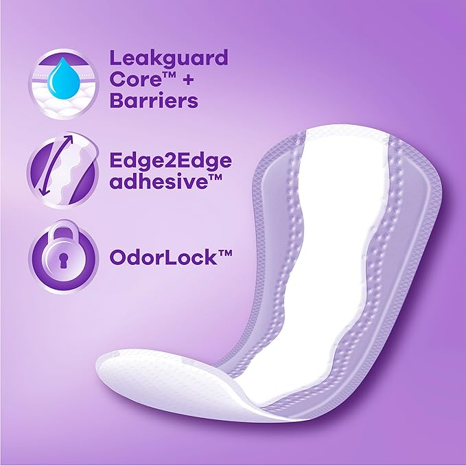 Always Daily Extra Protect Liners Long Length Unscented Panty Liners 544 Count (Pack of 2)