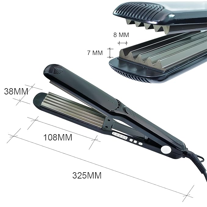 Hair Crimper Crimping Iron Professional Small Waver Hair Iron Corrugation Curling Iron Corn Corrugated Perm Waving Irons Volumizing Fluffy Hairstyle