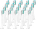 8Pcs Replacement Brush HeadsCompatibility for DiamondClean HX3/HX6/HX9 Series Electric Toothbrush HX6064(20Pcs White)