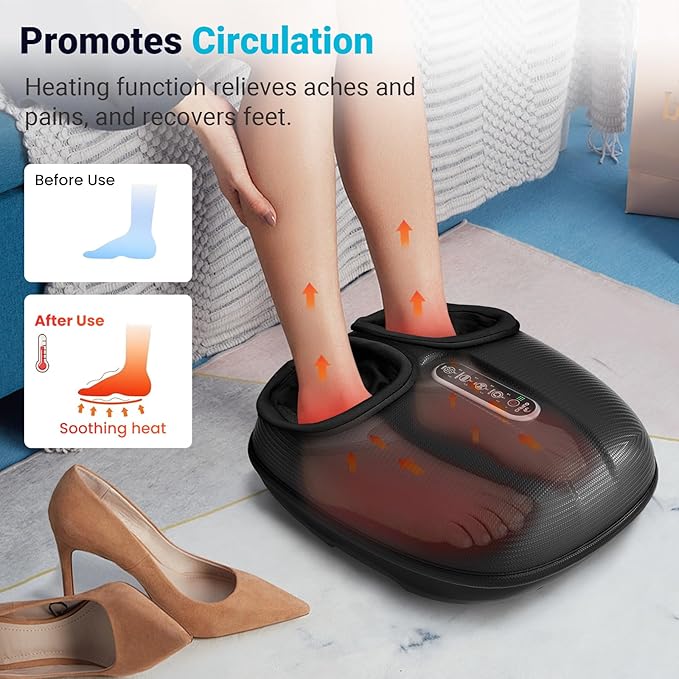 Foot Massager with Heat Massager Pad