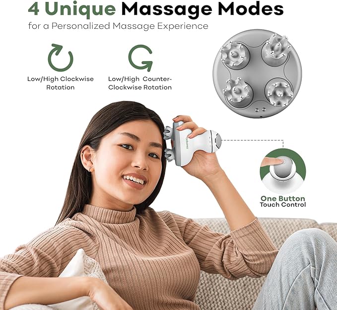 Electric Shiatsu Neck and Back Massager &amp Electric Scalp Massager