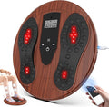 Rechargeable Foot Massager for Neuropathy with 660-850 Red Light Therapy – EMS &ampTENS Foot Stimulator for Neuropathy Electrical Nerve Stimulator Relieve and improve pain and plantar fasciitis