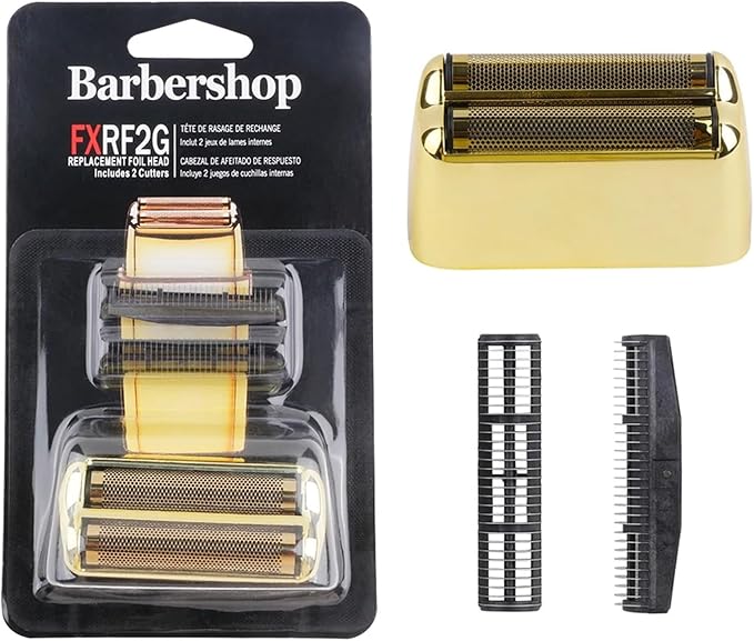 FXRF2 Professional Barber Shaver Double Replacement Foil and Blade SetCompatible for BabylissCordless Foil Shaver FXFS2(Blue)