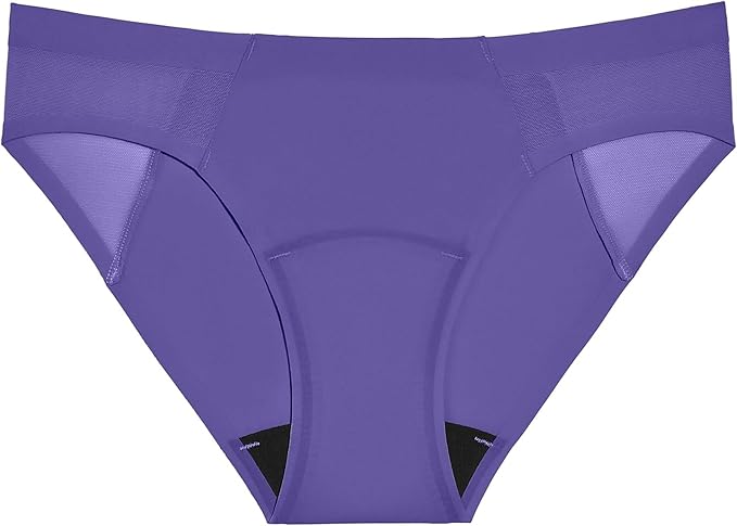 KNIX Women Leakproof Period Underwear No-Show Mesh Bikini – Light Flow Protection Absorbs 1–3 Regular Tampons