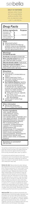 Melaleuca Sei Bella - Daily UV Defense - Broad-Spectrum SPF 25 Sunscreen - 2.5 Fl oz
