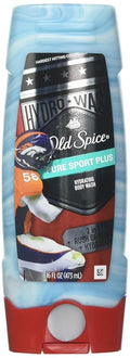 Old Spice Hardest Working Collection Hydro Body Wash Pure Sport Plus 16 Fluid Ounce