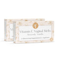 Femallay Organic Vitamin E Vaginal Melts – Heavenly Vanilla – Moisturize Hydrate Comfort &amp Refresh 2-Pack