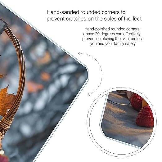 Pumpkin Maple Leaf Lantern Weight Scale Highly Accurate Digital Weighing Scale with Large LCD Display Smart Bathroom Scales for Home Bedrooms and Gift Giving