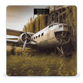 Abandoned Plane Digital Bathroom Scale for Body Weight Weighing Scale with Backlit LCD Display High Precision Measurements &amp Measures Weight Up to 180kg
