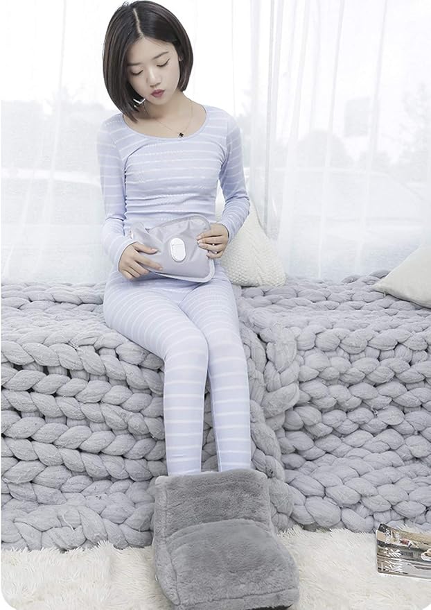 Heating Pad Electric USB Heated Foot Warmer Heat Therapy Wrap Heating Electric Boots Heated Cushion Warmer Winter Foot Warming Foot Massager Heating Foot Warmer Bag Body Warmer Cold Weather Xmas Gift