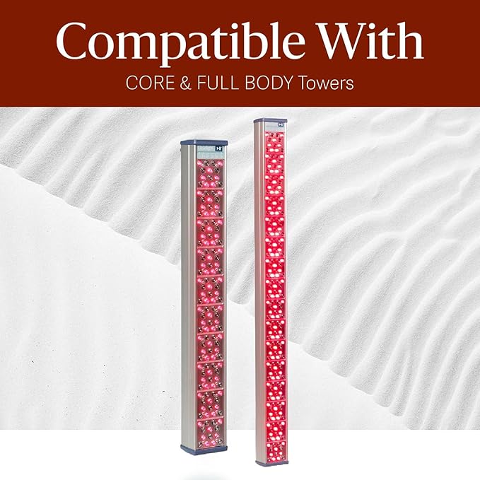 Clearlight RED Light Therapy Fixed Wall Mount – Stainless Steel Space-Saving Compatible with CORE &amp Full Body Towers