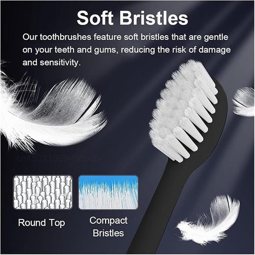 16pcs Replacement Brush Heads Toothbrush Brush Head Soft Bristle Tooth AccessoriesCompatible for YS01(White)