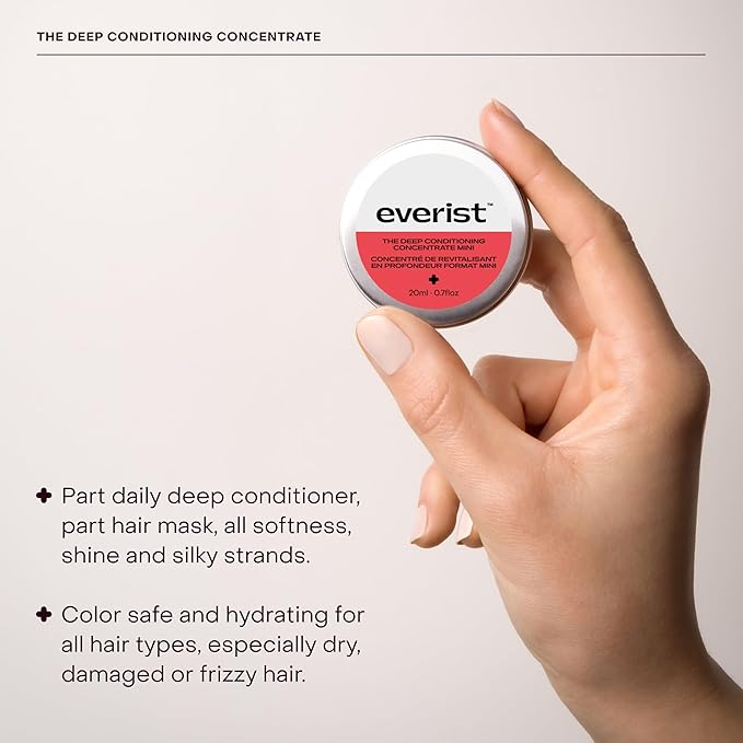 Everist The Shower Essentials Travel Kit Hydrating for All Hair and Skin Types Smoothing &amp Softening Plant-based Color-safe Dye-free 0.7 fl oz Each Tins