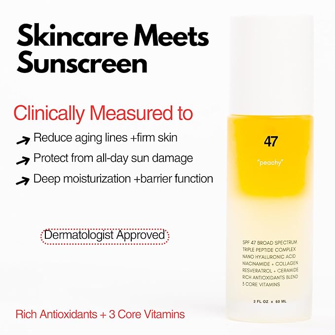 | PLUXOS 47 | SUNSCREEN + SKINCARE SPF 47 FACE MIST SPRAY (Vanilla) | SUN DEFENSE COMPLEX CARE | Apply Over Makeup Broad Spectrum Clear Light Vegan Hydrate Fight Acne Anti-Aging Cell Repair