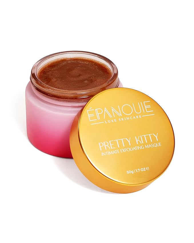 Epanouie Skin | Pretty Kitty Intimate Care | Botanical Feminine Hygiene | Exfoliating Masque for the Bikini | Hydrating + Plumping | Ingrown &amp Dark Spot Treatment | For Soft Radiant Skin