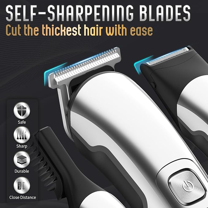 Ufree Beard Trimmer for Men Waterproof Electric Razor for Nose Body Face &amp Mustache Cordless Hair Clippers Shavers Grooming Kit Gifts for Men Husband Father