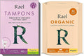 Rael Period Bundle - BPA-Free Slim Applicator Tampon (Regular &amp Super 40 Count) &amp Organic Cotton Cover Regular Liners (44 Count)