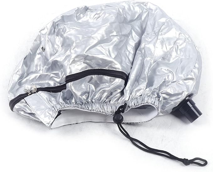10PCS Silver Steamed Hair Hat for 500W Vertical Nano Salon Hair Steamer 5 Large Hats + 5 Small Hats (for Hair Steamer C)