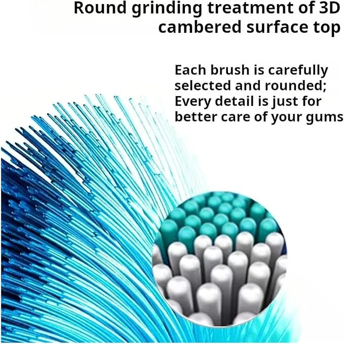 Compatible for Replacement Toothbrush Heads for Sarmocare S100 S200 S600 S700 S800 S900 S710 S820 S910 Electric for Hyundai X100(4pcs White)