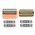 Rose Gold Replacement blades Foil and Cutters Compatible with BaBylissPRO Barberology FXFS2 Shaver foil Replacement Heads(2 pack ）