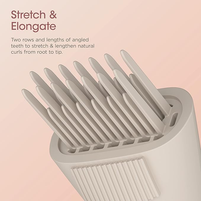 Shark XSKHD4WTCA FlexStyle Wide Tooth Comb Blow Dryer Comb Attachment for FlexStyle Air Styling &amp Drying System Styling Tool for Curly and Coily Hair Stone