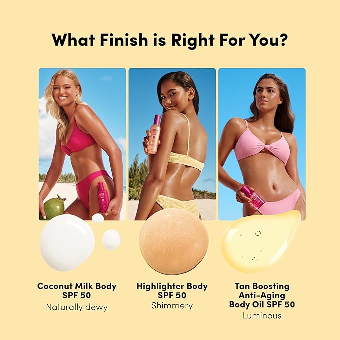 Coco &amp Eve Body Highlighter SPF 50 – Shimmer Sunscreen Broad Spectrum Sun Protection Lightweight Serum-Like Lotion with Pearlescent Minerals &amp Vitamin E for Hydrated &amp Glowing Skin 5.07