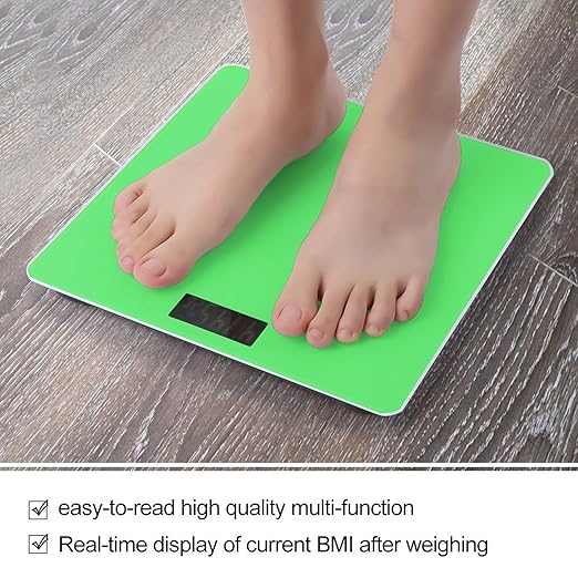 Digital Bathroom Weighing Scale Energy Saving Scale Smart Scale for Body Weight Green