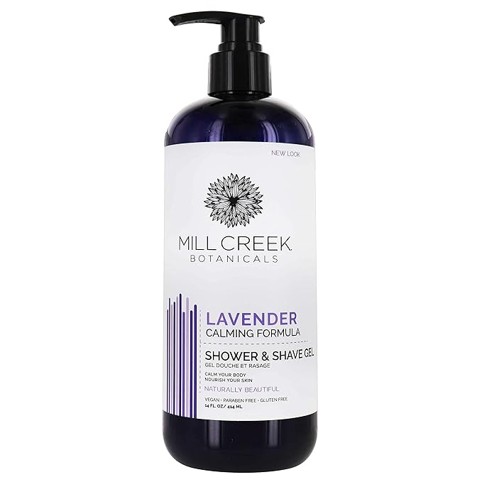 Mill Creek Lavender 2-In-1 Shower &amp Shave Gel Parabens Free 14 Fluid Ounces (Pack Of 3)
