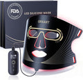 Red Light Therapy Mask for Face–7 Light Modes &amp 5 Levels with 850nm NIR Red &amp Blue LED Light Therapy for Anti-Aging Wrinkles &amp Acne–432 LEDs Full FaceCordless &amp Rechargeable for Hom