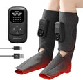 HuBDIC HubiCare Cordless Calf and Feet Massager with Heat and Air Compression for Circulation and Pain Relief 5 Modes with 5 Intensities Reduce Swelling Muscles Relaxation Device (Black)